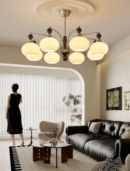 Serenade Chandelier - Elegant Design with Adjustable Height & LED Ligh