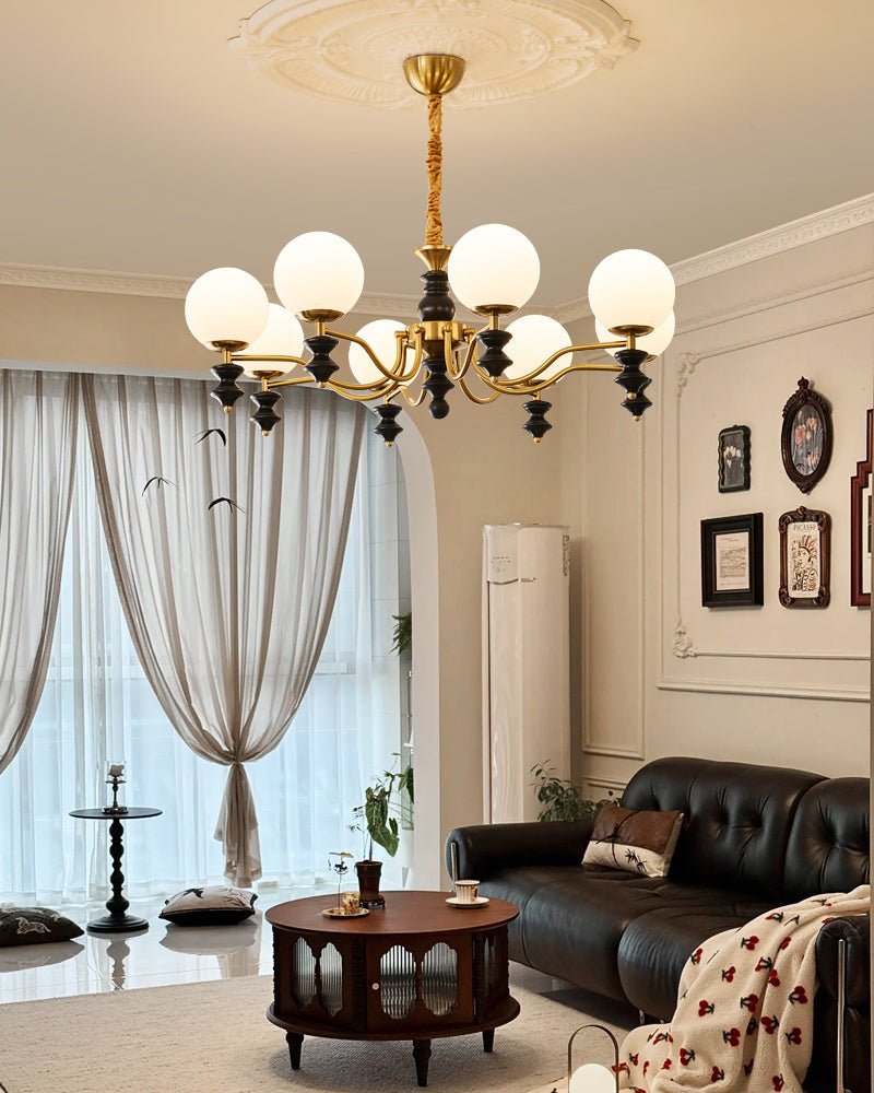 Cadence Chandelier - Elegant Design with Adjustable Height & LED Light