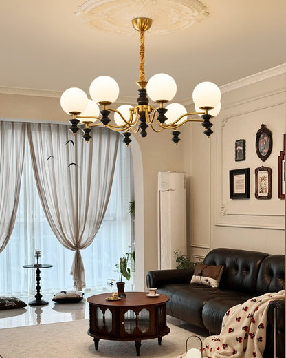 Cadence Chandelier - Elegant Design with Adjustable Height & LED Light