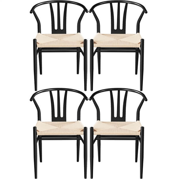 2PCS Weave Arm Chair Position 3