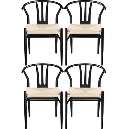2PCS Weave Arm Chair Position 3