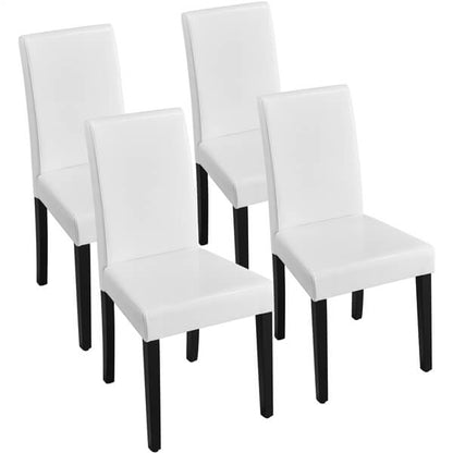 Dining Chairs Set of 4 PU Leather Upholstered Parsons Position 2