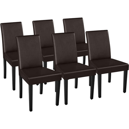 Dining Chairs Set of 6 Faux Leather Position 2