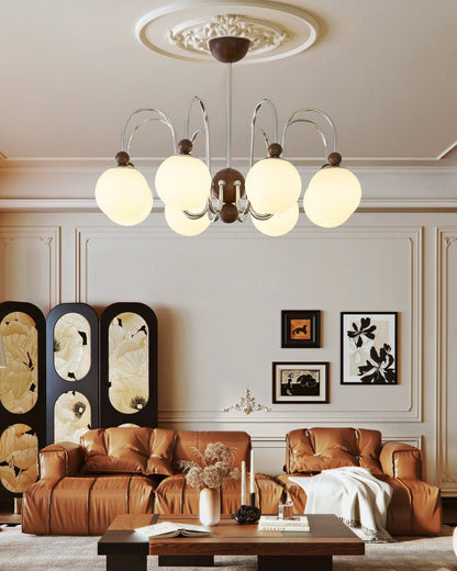 Aurora Loop Chandelier - Dimmable LED, Modern Design, Adjustable Heigh