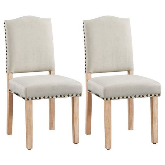 Dining Room Chair Fabric Parsons Chairs with Nailhead Trim Position 2
