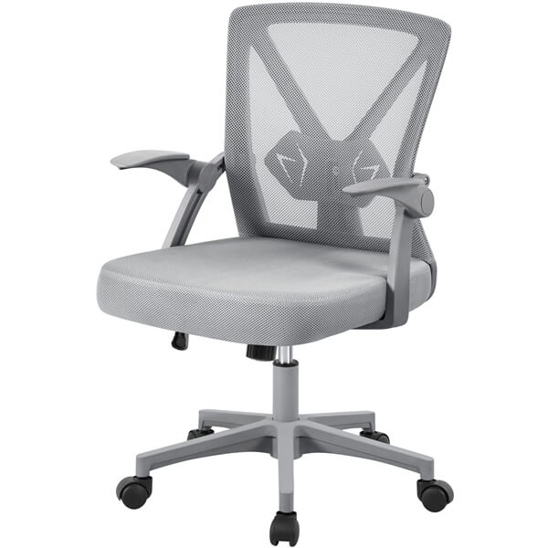 Computer Mesh Chair with Flip-up Arms Adjustable Height Position 2