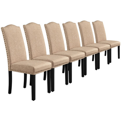 Dining Chairs Set of 6 Armless Parson Chairs Position 4