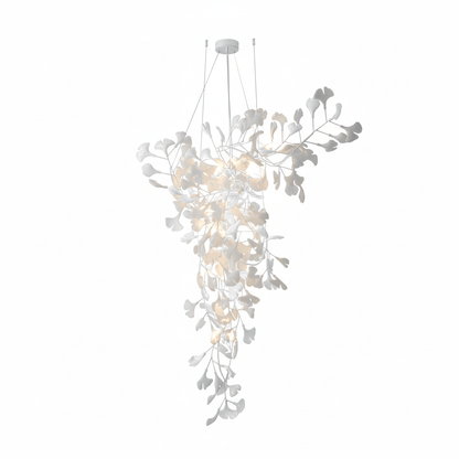 Ginkgo Vine Chandelier - Elegant Design with Adjustable Height & LED L