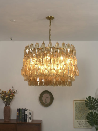 Sorrento Drum Chandelier - Elegant Design with Adjustable Height & LED