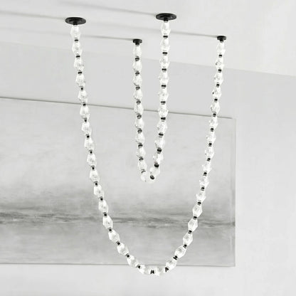 Riviere Chain Chandelier - Elegant Design, Adjustable Height, LED Comp