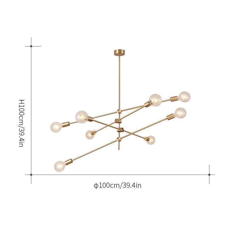 Adjustable Mobile Pendant Light with Dimmable LED and Modern Design