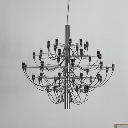 Elegant Tiered Branch Chandelier - Adjustable Height, LED Compatible