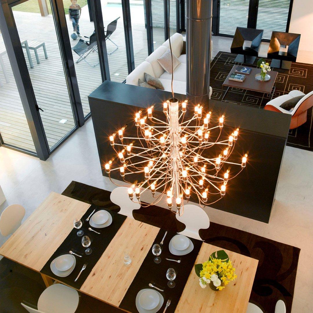 Elegant Tiered Branch Chandelier - Adjustable Height, LED Compatible