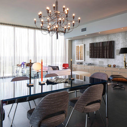 Elegant Tiered Branch Chandelier - Adjustable Height, LED Compatible