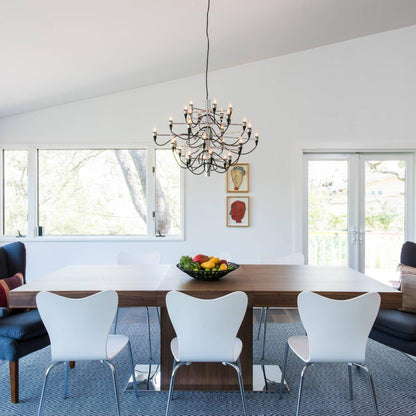 Elegant Tiered Branch Chandelier - Adjustable Height, LED Compatible