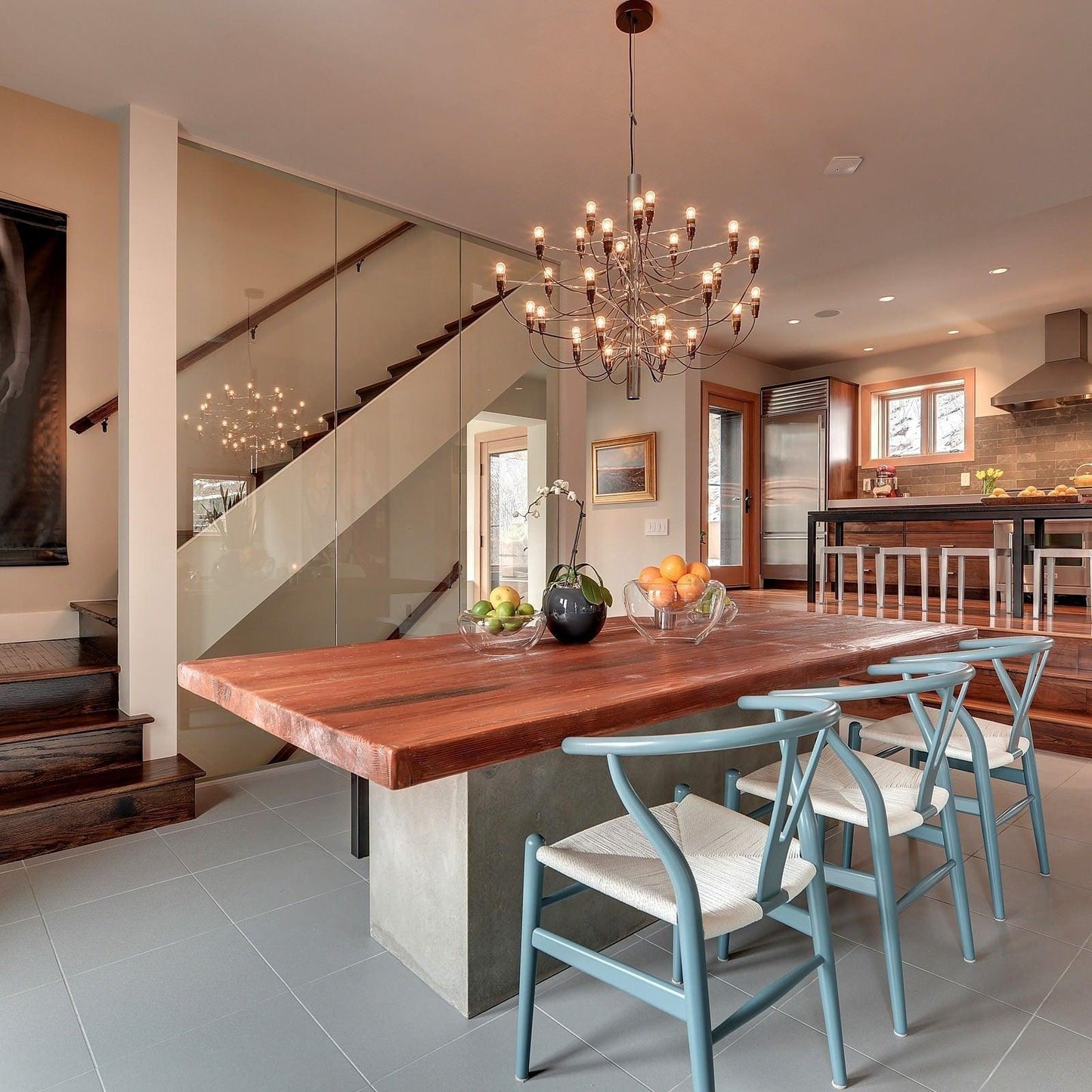 Elegant Tiered Branch Chandelier - Adjustable Height, LED Compatible