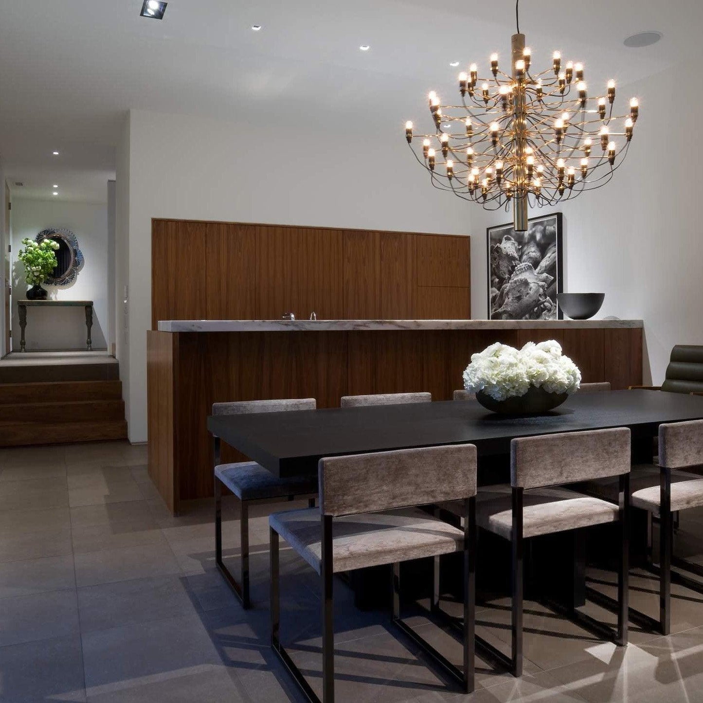 Elegant Tiered Branch Chandelier - Adjustable Height, LED Compatible