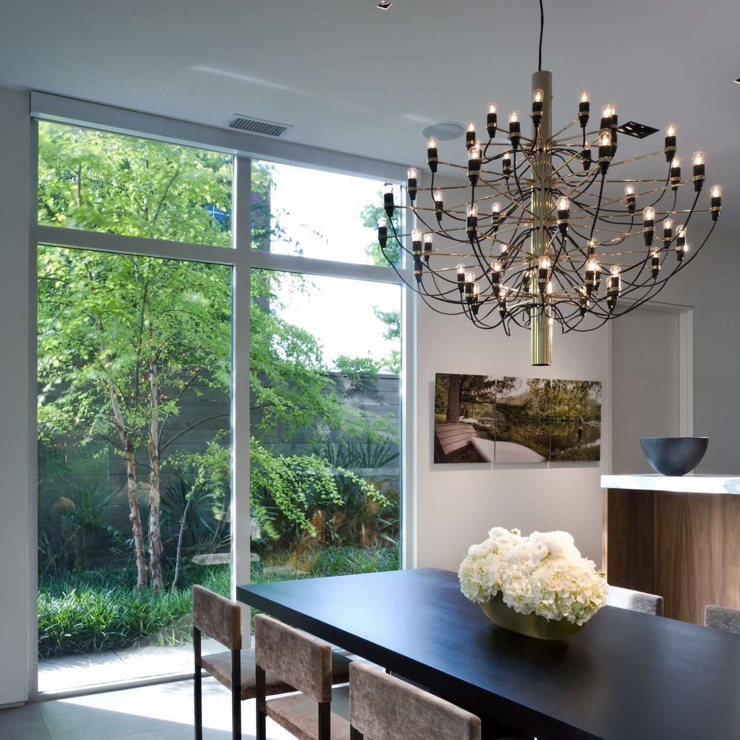 Elegant Tiered Branch Chandelier - Adjustable Height, LED Compatible