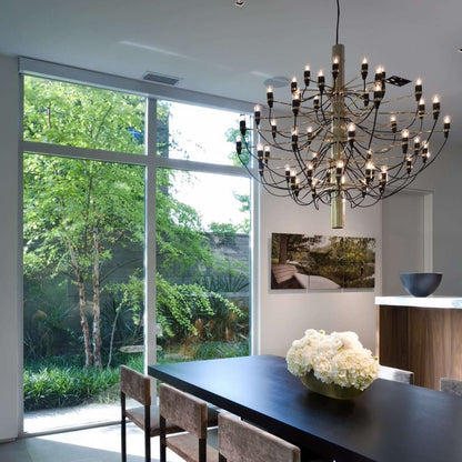 Elegant Tiered Branch Chandelier - Adjustable Height, LED Compatible
