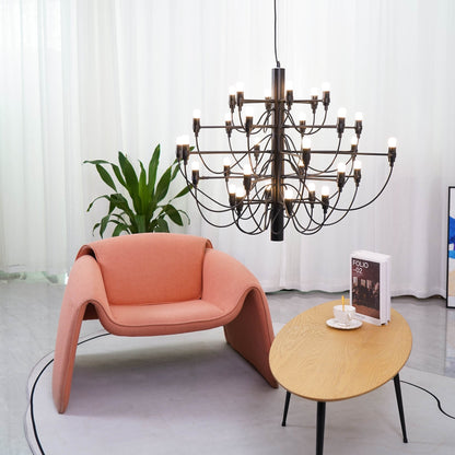 Elegant Tiered Branch Chandelier - Adjustable Height, LED Compatible