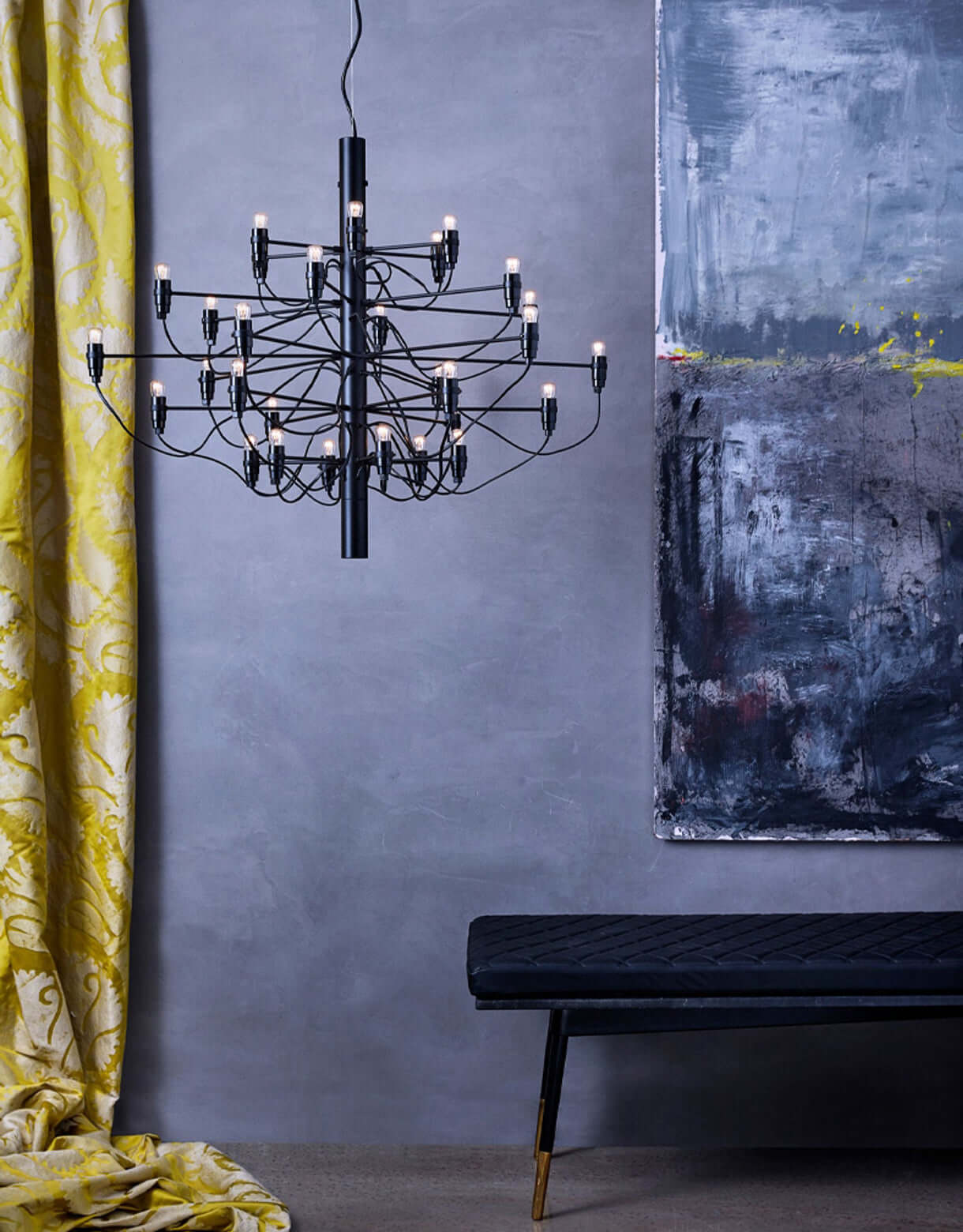 Elegant Tiered Branch Chandelier - Adjustable Height, LED Compatible