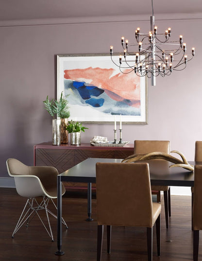 Elegant Tiered Branch Chandelier - Adjustable Height, LED Compatible