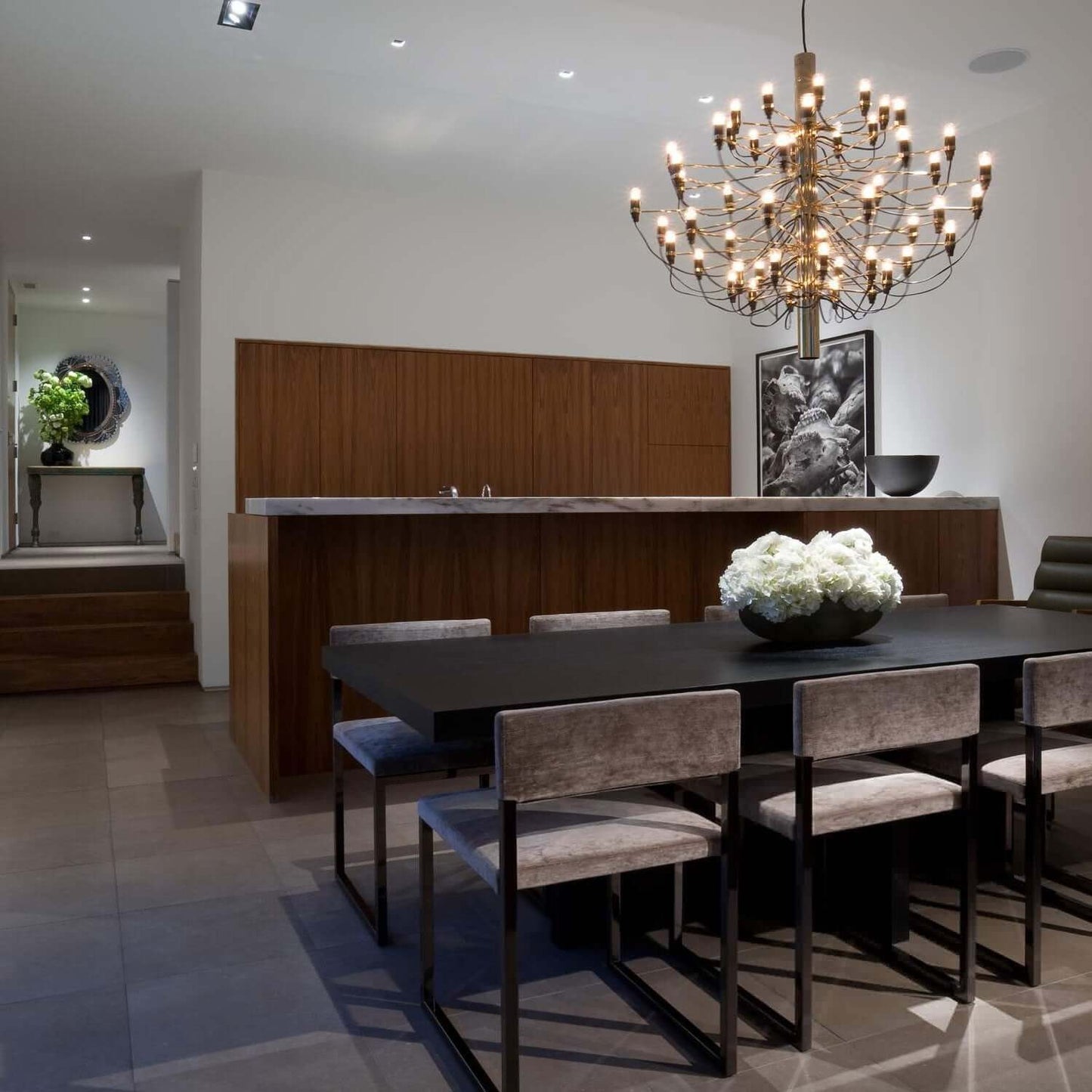 Elegant Tiered Branch Chandelier - Adjustable Height, LED Compatible