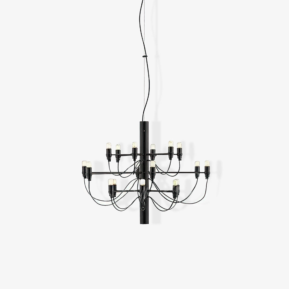 Elegant Tiered Branch Chandelier - Adjustable Height, LED Compatible