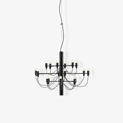 Elegant Tiered Branch Chandelier - Adjustable Height, LED Compatible