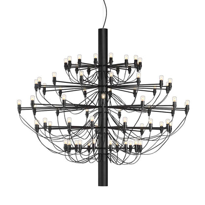 Elegant Tiered Branch Chandelier - Adjustable Height, LED Compatible