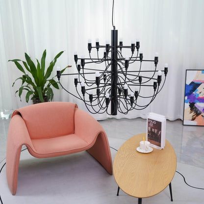 Elegant Tiered Branch Chandelier - Adjustable Height, LED Compatible