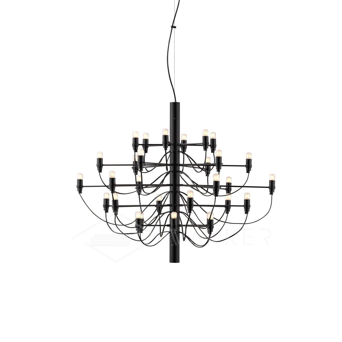 Elegant Tiered Branch Chandelier - Adjustable Height, LED Compatible