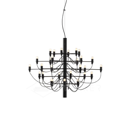 Elegant Tiered Branch Chandelier - Adjustable Height, LED Compatible