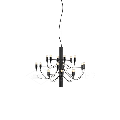 Elegant Tiered Branch Chandelier - Adjustable Height, LED Compatible