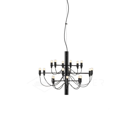 Elegant Tiered Branch Chandelier - Adjustable Height, LED Compatible