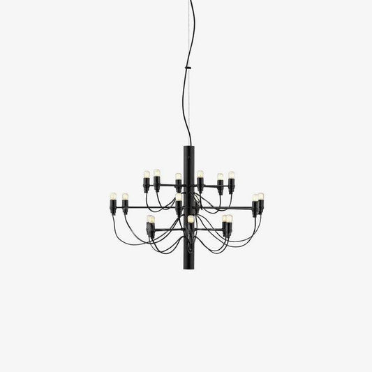 Elegant Tiered Branch Chandelier - Adjustable Height, LED Compatible