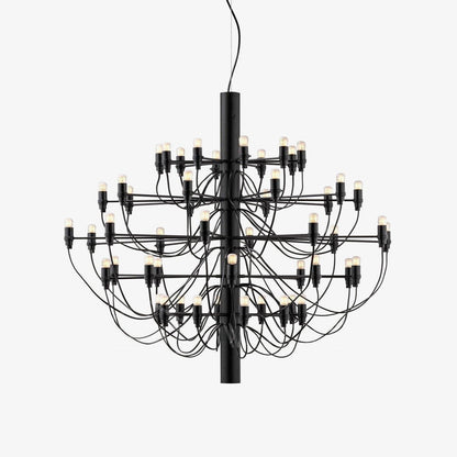 Elegant Tiered Branch Chandelier - Adjustable Height, LED Compatible