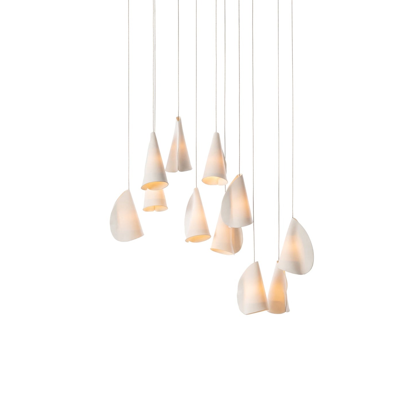 Sonora Ceramics Chandelier - Elegant Design with Adjustable Height & L