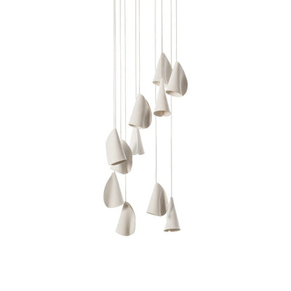 Sonora Ceramics Chandelier - Elegant Design with Adjustable Height & L