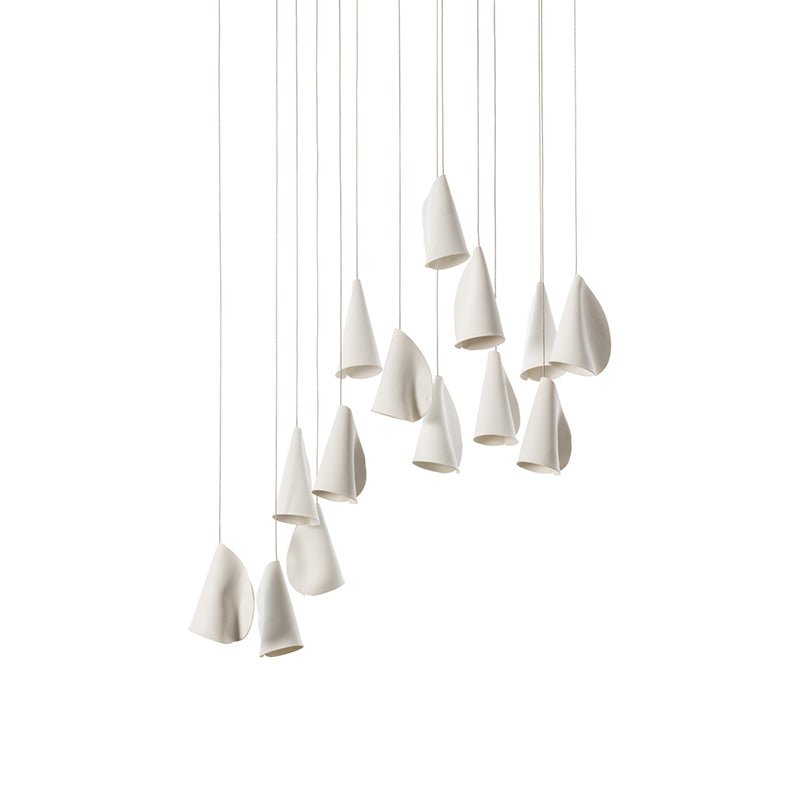 Sonora Ceramics Chandelier - Elegant Design with Adjustable Height & L