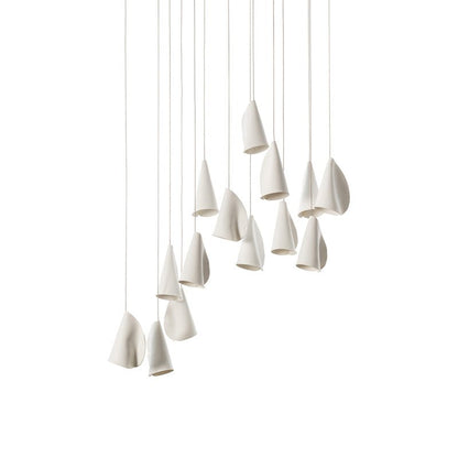 Sonora Ceramics Chandelier - Elegant Design with Adjustable Height & L