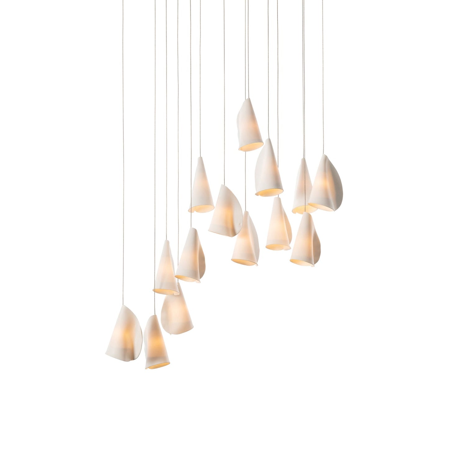 Sonora Ceramics Chandelier - Elegant Design with Adjustable Height & L
