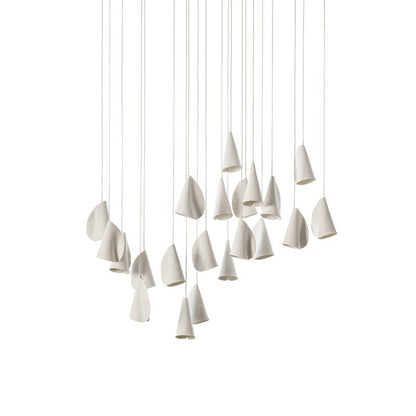 Sonora Ceramics Chandelier - Elegant Design with Adjustable Height & L