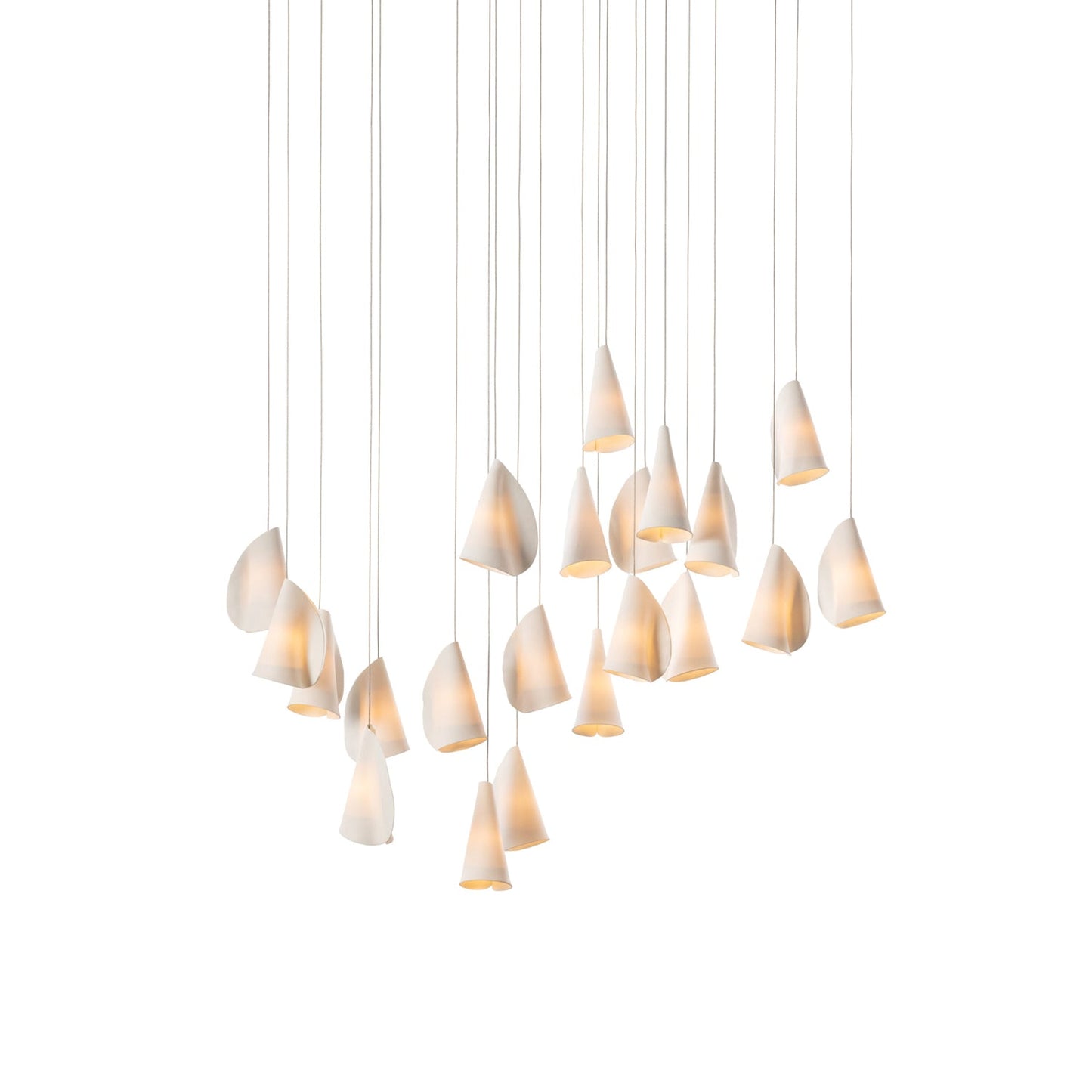 Sonora Ceramics Chandelier - Elegant Design with Adjustable Height & L