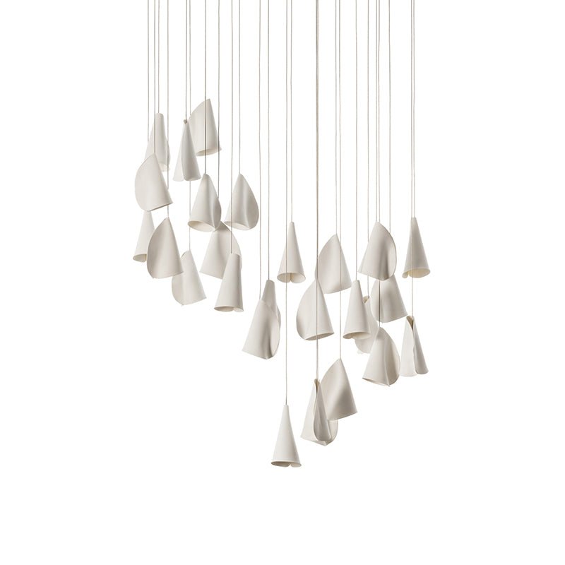 Sonora Ceramics Chandelier - Elegant Design with Adjustable Height & L