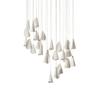 Sonora Ceramics Chandelier - Elegant Design with Adjustable Height & L