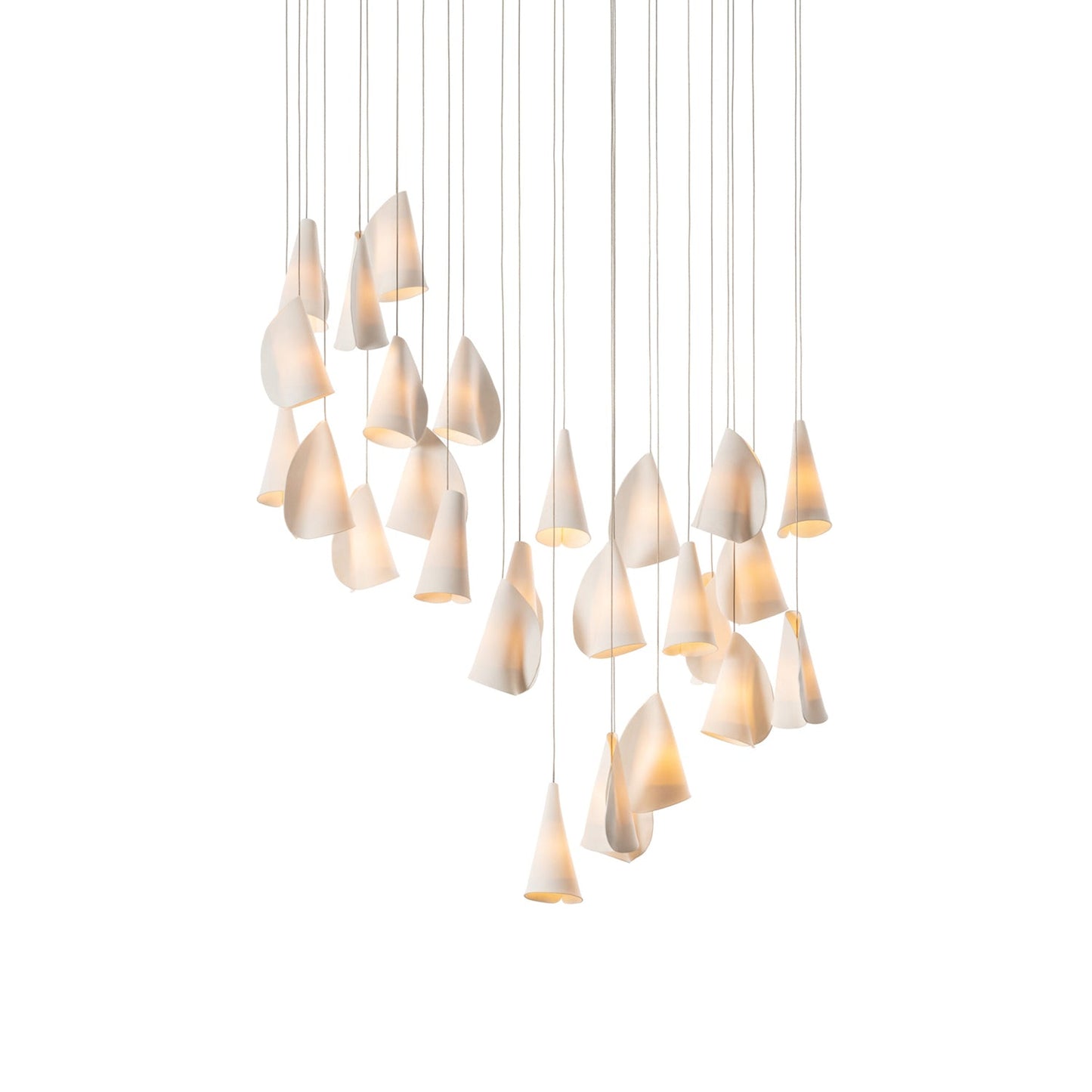 Sonora Ceramics Chandelier - Elegant Design with Adjustable Height & L