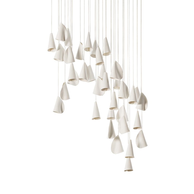 Sonora Ceramics Chandelier - Elegant Design with Adjustable Height & L