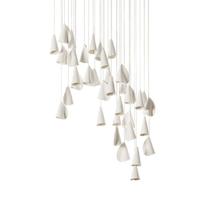 Sonora Ceramics Chandelier - Elegant Design with Adjustable Height & L
