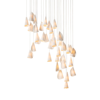 Sonora Ceramics Chandelier - Elegant Design with Adjustable Height & L